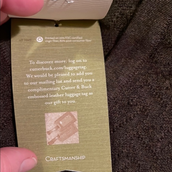 Cutter & Buck Brown V-Neck Sweater - Picture 11 of 12